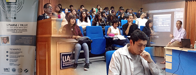 Programa del Seminario - Taller:Procesos Gráficos Computacionales para los Nuevos Medios - Universidad de Antofagasta, Campus Coloso - Roberto Morales E.